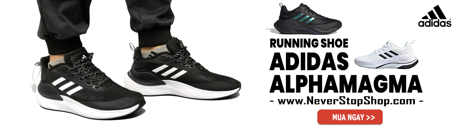 Giày chạy bộ Adidas AlphaMagma | NeverStopShop.com