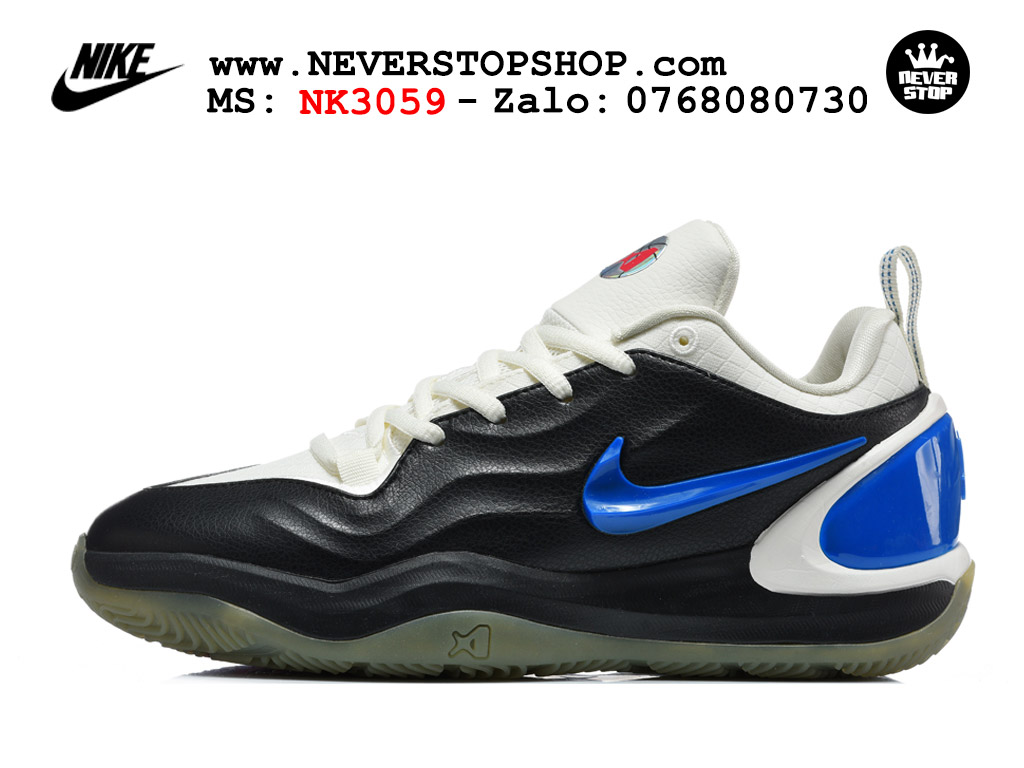 Giày bóng rổ cổ thấp Nike A’Two Đen Xanh Đỏ bộ đệm siêu êm ổn định chống xoắn replica 1:1 real chính hãng giá rẻ tốt nhất tại NeverStop Sneaker Shop Hồ Chí Minh
