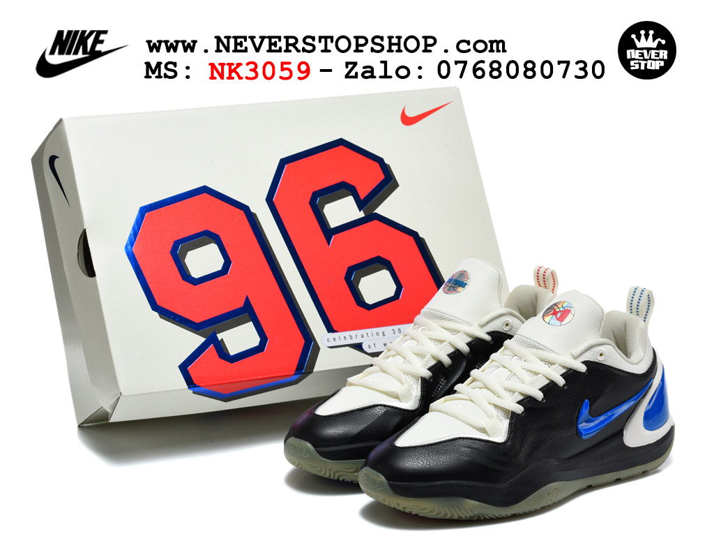 Giày bóng rổ cổ thấp Nike A’Two Đen Xanh Đỏ bộ đệm siêu êm ổn định chống xoắn replica 1:1 real chính hãng giá rẻ tốt nhất tại NeverStop Sneaker Shop Hồ Chí Minh