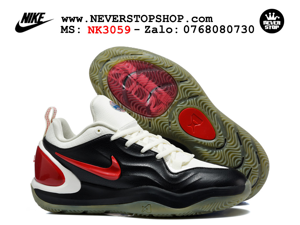 Giày bóng rổ cổ thấp Nike A’Two Đen Xanh Đỏ bộ đệm siêu êm ổn định chống xoắn replica 1:1 real chính hãng giá rẻ tốt nhất tại NeverStop Sneaker Shop Hồ Chí Minh