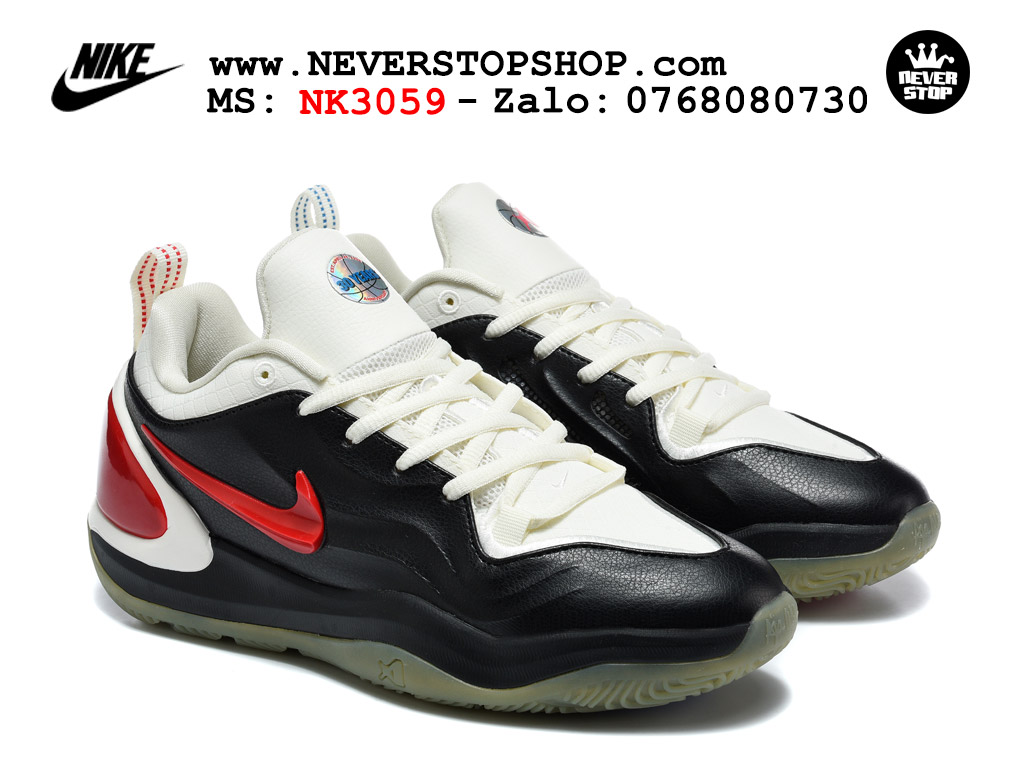 Giày bóng rổ cổ thấp Nike A’Two Đen Xanh Đỏ bộ đệm siêu êm ổn định chống xoắn replica 1:1 real chính hãng giá rẻ tốt nhất tại NeverStop Sneaker Shop Hồ Chí Minh