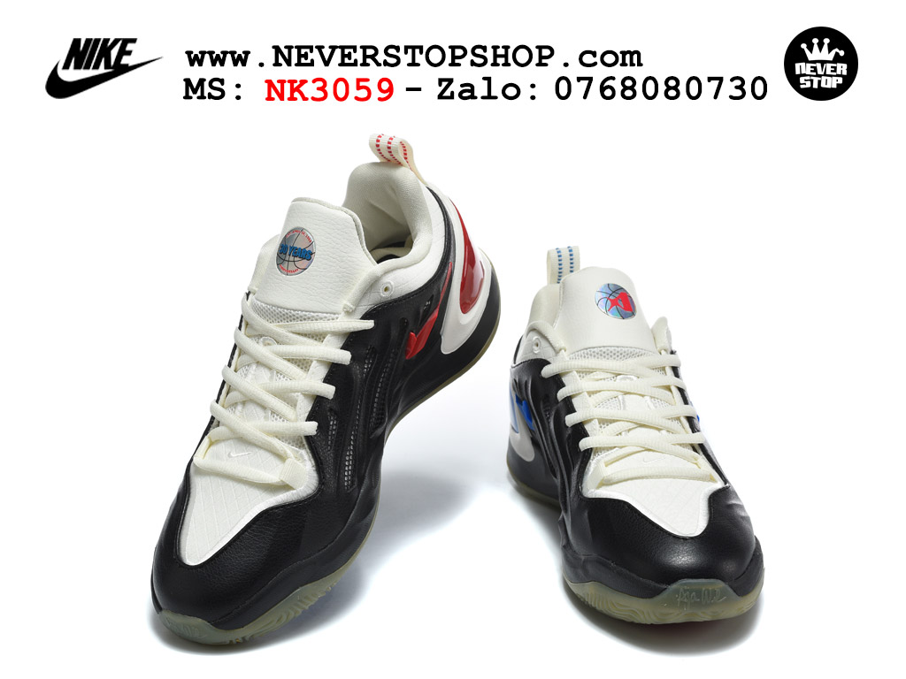 Giày bóng rổ cổ thấp Nike A’Two Đen Xanh Đỏ bộ đệm siêu êm ổn định chống xoắn replica 1:1 real chính hãng giá rẻ tốt nhất tại NeverStop Sneaker Shop Hồ Chí Minh