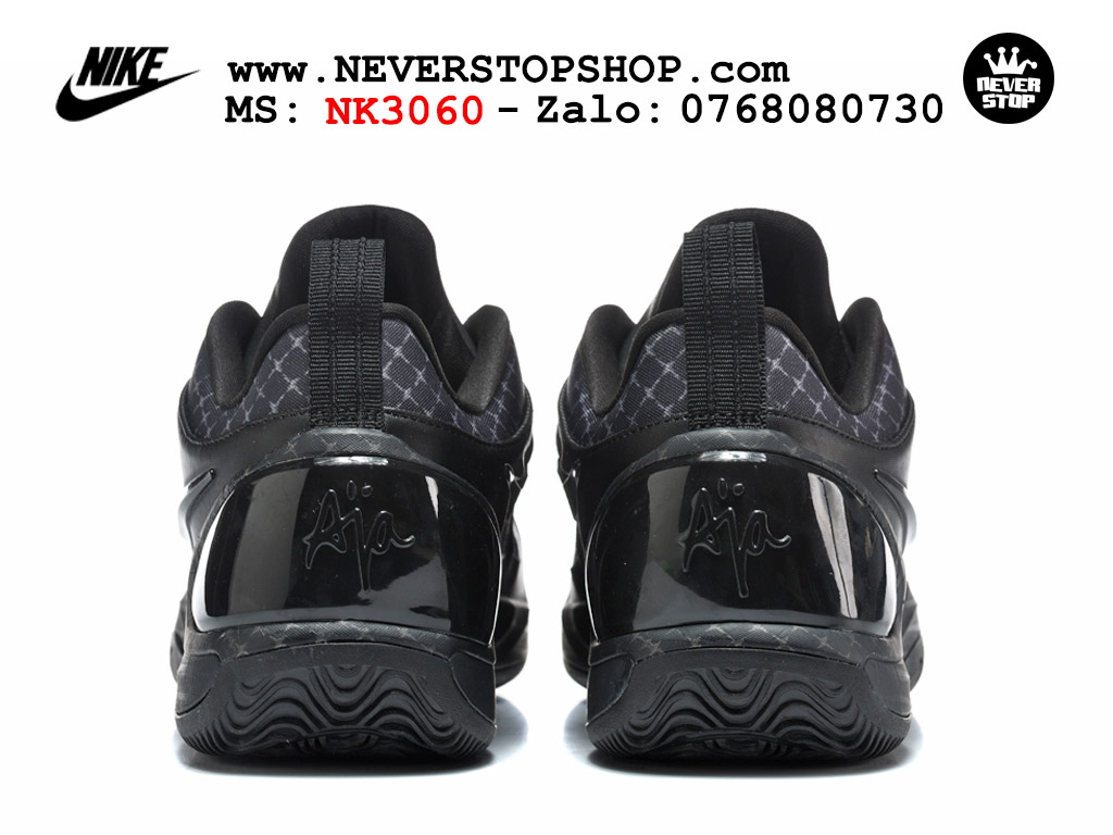 Giày bóng rổ cổ thấp Nike A’Two Đen Full bộ đệm siêu êm ổn định chống xoắn replica 1:1 real chính hãng giá rẻ tốt nhất tại NeverStop Sneaker Shop Hồ Chí Minh