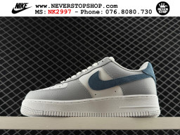 Giày Nike Air Force 1 AF1 Low Xám Trắng giá tốt hàng chuẩn chất lượng cao loại đẹp replica 1:1 real tại NeverStopShop.com HCM