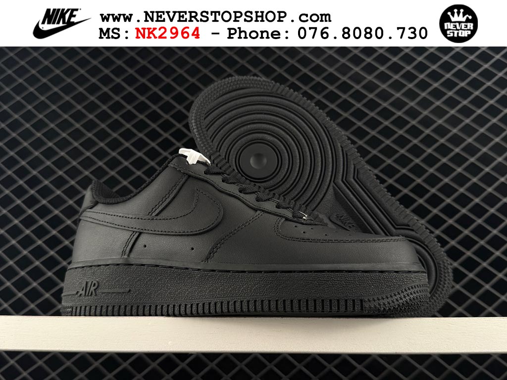 Giày Nike Air Force 1 AF1 Low Đen Full giá tốt hàng chuẩn chất lượng cao loại đẹp replica 1:1 real tại NeverStopShop.com HCM
