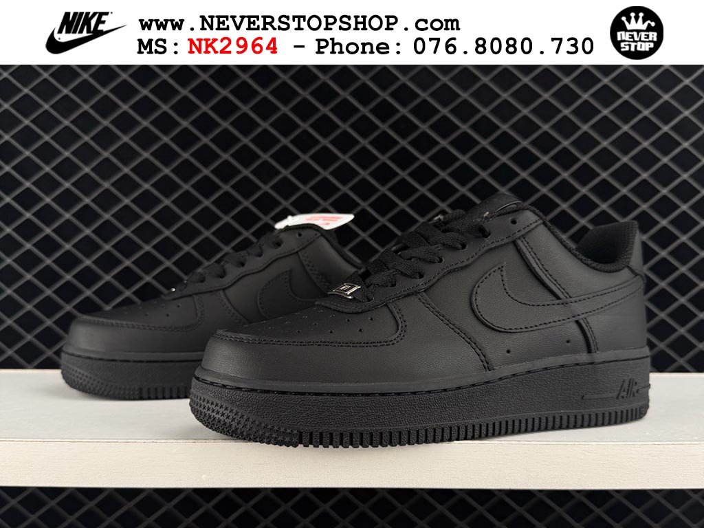 Giày Nike Air Force 1 AF1 Low Đen Full giá tốt hàng chuẩn chất lượng cao loại đẹp replica 1:1 real tại NeverStopShop.com HCM