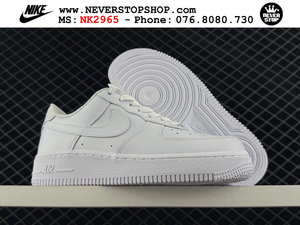 Giày Nike Air Force 1 AF1 Low Trắng giá tốt hàng chuẩn chất lượng cao loại đẹp replica 1:1 real tại NeverStopShop.com HCM