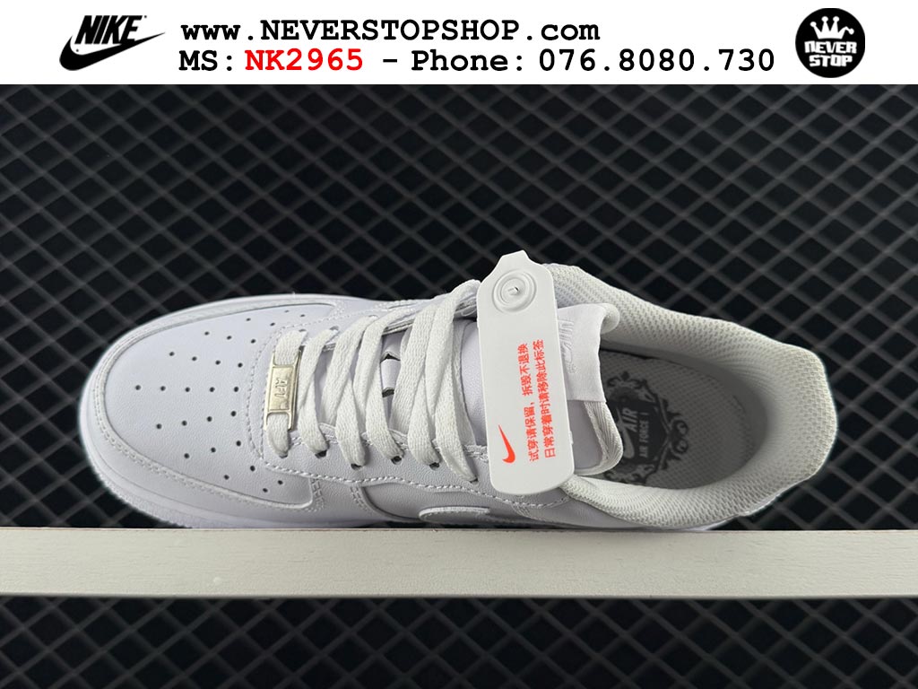 Giày Nike Air Force 1 AF1 Low Trắng giá tốt hàng chuẩn chất lượng cao loại đẹp replica 1:1 real tại NeverStopShop.com HCM
