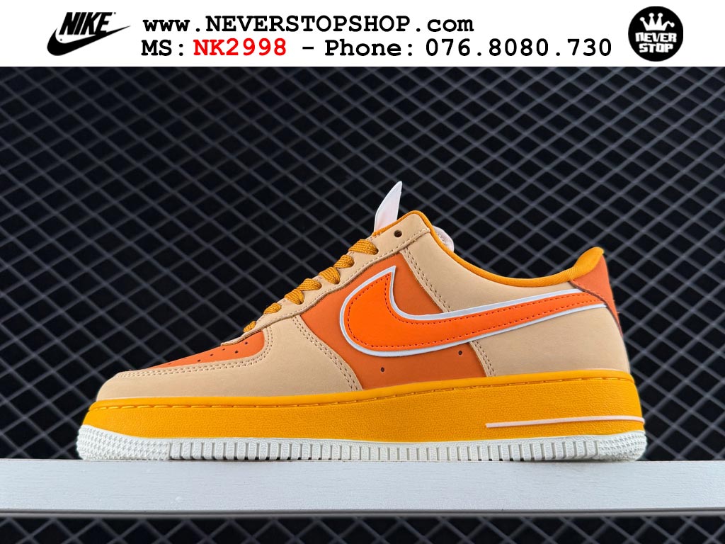 Giày Nike Air Force 1 AF1 Low Cam Trắng giá tốt hàng chuẩn chất lượng cao loại đẹp replica 1:1 real tại NeverStopShop.com HCM