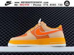 Giày Nike Air Force 1 AF1 Low Cam Trắng giá tốt hàng chuẩn chất lượng cao loại đẹp replica 1:1 real tại NeverStopShop.com HCM