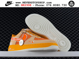 Giày Nike Air Force 1 AF1 Low Cam Trắng giá tốt hàng chuẩn chất lượng cao loại đẹp replica 1:1 real tại NeverStopShop.com HCM