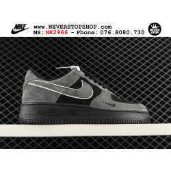 Nike Air Force 1 Low Black Grey Suede