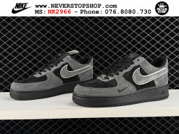 Giày Nike Air Force 1 AF1 Low Đen Xám giá tốt hàng chuẩn chất lượng cao loại đẹp replica 1:1 real tại NeverStopShop.com HCM