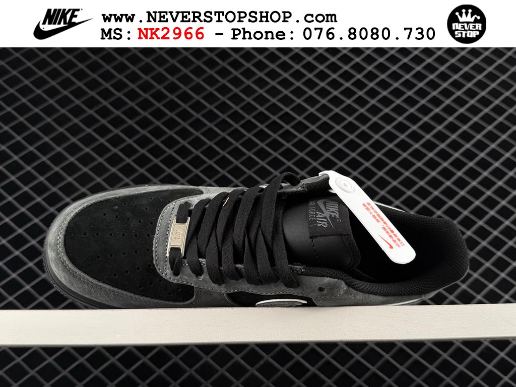 Giày Nike Air Force 1 AF1 Low Đen Xám giá tốt hàng chuẩn chất lượng cao loại đẹp replica 1:1 real tại NeverStopShop.com HCM