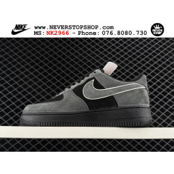 Nike Air Force 1 Low Black Grey Suede