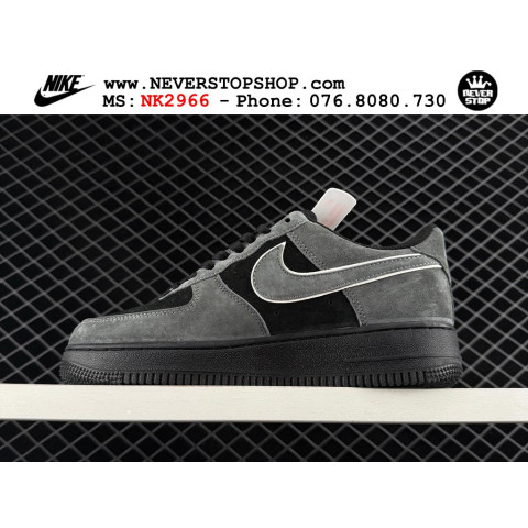 Nike Air Force 1 Low Black Grey Suede
