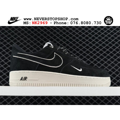 Nike Air Force 1 Low Black White Suede