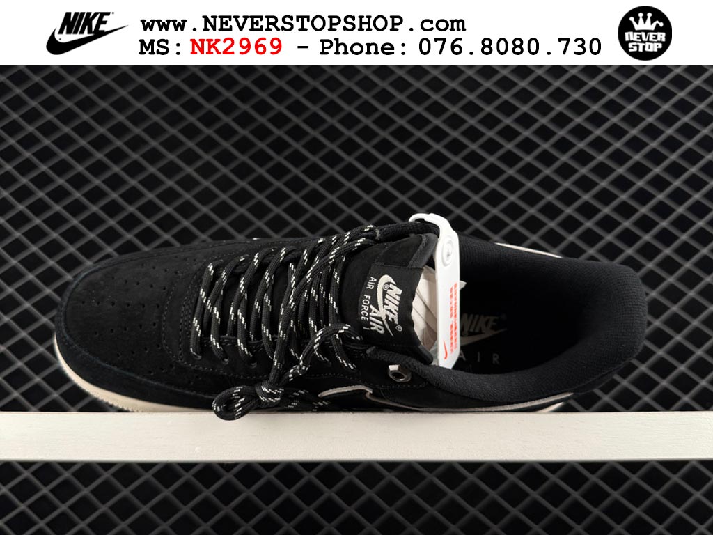 Giày sneaker Nike Air Force 1 Đen Trắng cổ thấp hàng siêu cấp 1:1 chuẩn chính hãng giá rẻ tại NeverStopShop.com Giày Nike Air Force 1 AF1 Low Đen Trắng giá tốt hàng chuẩn chất lượng cao loại đẹp replica 1:1 real tại NeverStopShop.com HCM