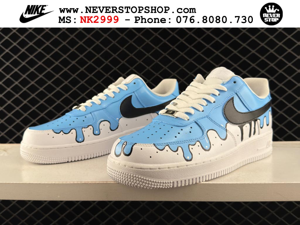 Giày Nike Air Force 1 AF1 Low Xanh Da Trời Trắng giá tốt hàng chuẩn chất lượng cao loại đẹp replica 1:1 real tại NeverStopShop.com HCM