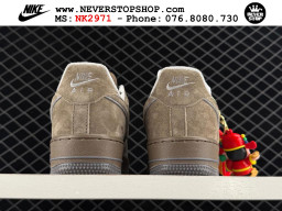 Giày Nike Air Force 1 AF1 Low Nâu Xám giá tốt hàng chuẩn chất lượng cao loại đẹp replica 1:1 real tại NeverStopShop.com HCM