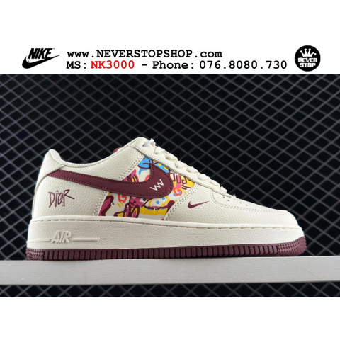 Nike Air Force 1 Low Dior White Red