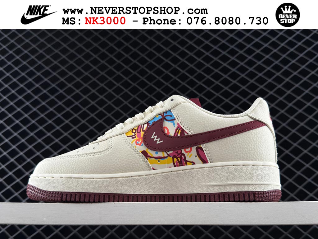 Giày Nike Air Force 1 AF1 Low Trắng Đỏ giá tốt hàng chuẩn chất lượng cao loại đẹp replica 1:1 real tại NeverStopShop.com HCM