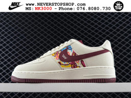 Giày Nike Air Force 1 AF1 Low Trắng Đỏ giá tốt hàng chuẩn chất lượng cao loại đẹp replica 1:1 real tại NeverStopShop.com HCM
