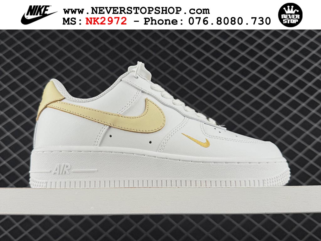 Giày Nike Air Force 1 AF1 Low Trắng Vàng giá tốt hàng chuẩn chất lượng cao loại đẹp replica 1:1 real tại NeverStopShop.com HCM