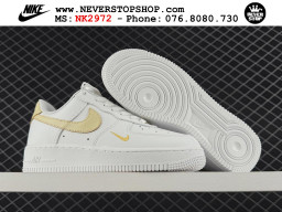 Giày Nike Air Force 1 AF1 Low Trắng Vàng giá tốt hàng chuẩn chất lượng cao loại đẹp replica 1:1 real tại NeverStopShop.com HCM
