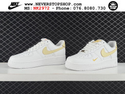 Giày Nike Air Force 1 AF1 Low Trắng Vàng giá tốt hàng chuẩn chất lượng cao loại đẹp replica 1:1 real tại NeverStopShop.com HCM