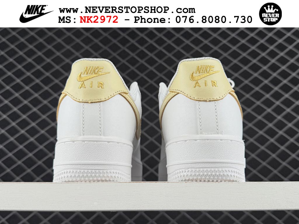 Giày Nike Air Force 1 AF1 Low Trắng Vàng giá tốt hàng chuẩn chất lượng cao loại đẹp replica 1:1 real tại NeverStopShop.com HCM