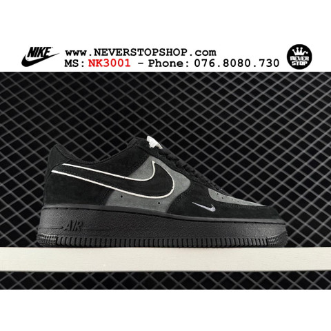 Nike Air Force 1 Low Grey Black Suede