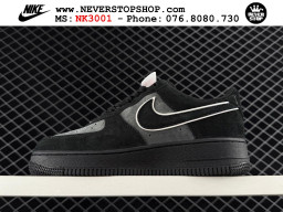 Giày Nike Air Force 1 AF1 Low Đen Xám giá tốt hàng chuẩn chất lượng cao loại đẹp replica 1:1 real tại NeverStopShop.com HCM