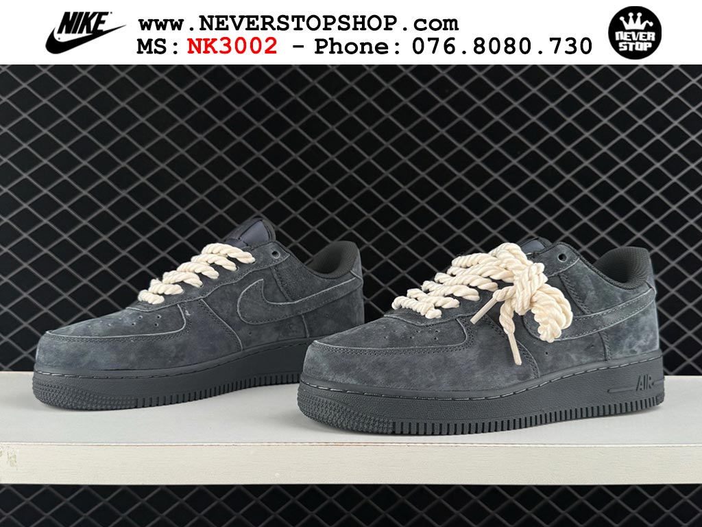Giày Nike Air Force 1 AF1 Low Xám Trắng giá tốt hàng chuẩn chất lượng cao loại đẹp replica 1:1 real tại NeverStopShop.com HCM