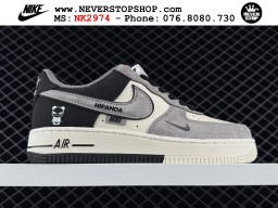 Giày Nike Air Force 1 AF1 Low Đen Trắng Xám giá tốt hàng chuẩn chất lượng cao loại đẹp replica 1:1 real tại NeverStopShop.com HCM