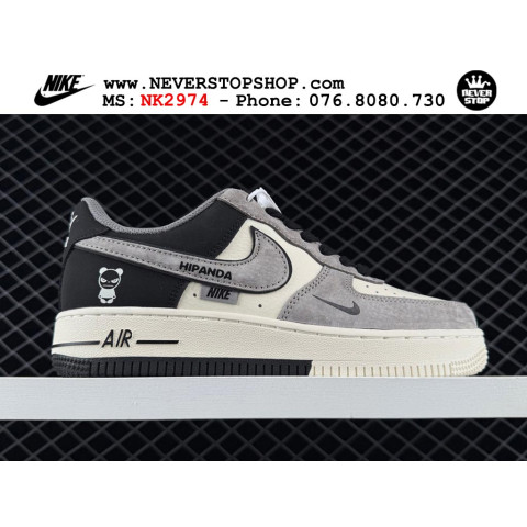 Nike Air Force 1 Low Hipanda Black White Grey