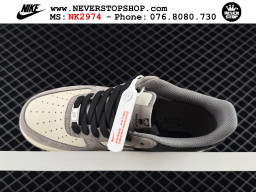 Giày Nike Air Force 1 AF1 Low Đen Trắng Xám giá tốt hàng chuẩn chất lượng cao loại đẹp replica 1:1 real tại NeverStopShop.com HCM