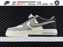 Giày Nike Air Force 1 AF1 Low Đen Trắng Xám giá tốt hàng chuẩn chất lượng cao loại đẹp replica 1:1 real tại NeverStopShop.com HCM