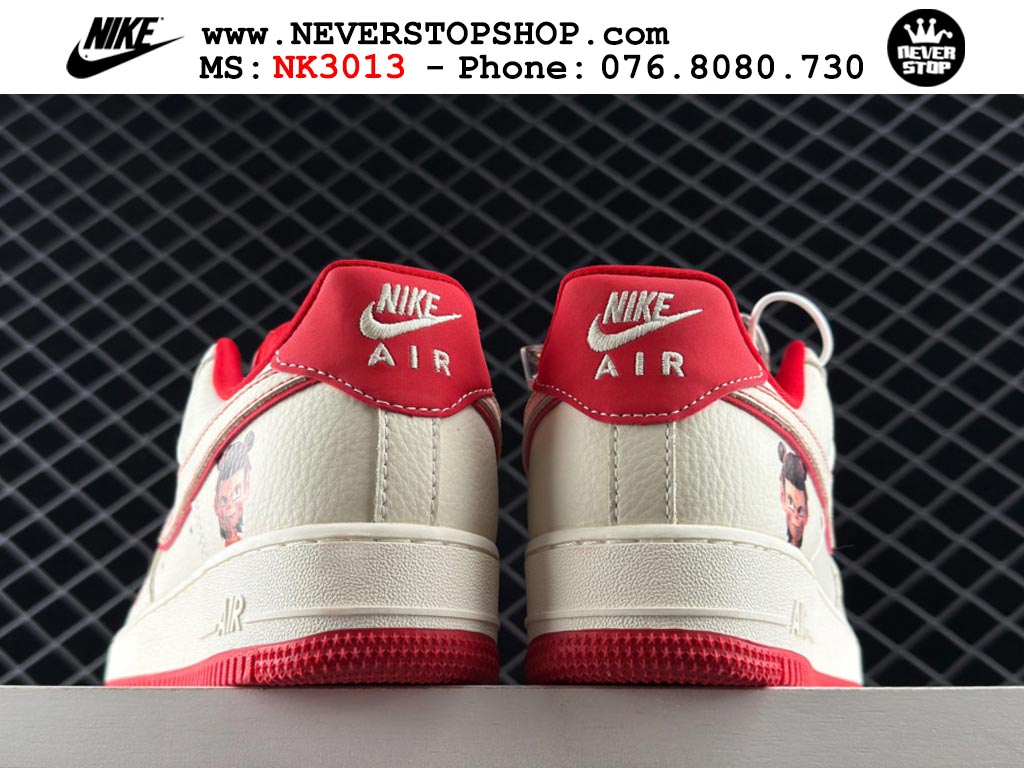 Giày Nike Air Force 1 AF1 Low Trắng Đỏ giá tốt hàng chuẩn chất lượng cao loại đẹp replica 1:1 real tại NeverStopShop.com HCM