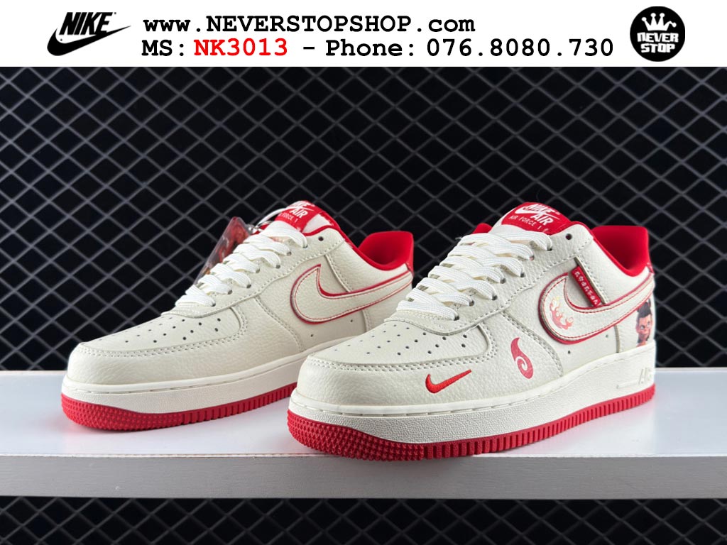 Giày Nike Air Force 1 AF1 Low Trắng Đỏ giá tốt hàng chuẩn chất lượng cao loại đẹp replica 1:1 real tại NeverStopShop.com HCM