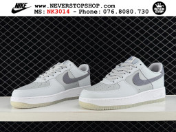 Giày Nike Air Force 1 AF1 Low Trắng Xám giá tốt hàng chuẩn chất lượng cao loại đẹp replica 1:1 real tại NeverStopShop.com HCM