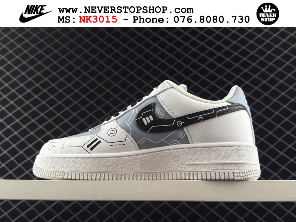 Giày Nike Air Force 1 AF1 Low Trắng Đen giá tốt hàng chuẩn chất lượng cao loại đẹp replica 1:1 real tại NeverStopShop.com HCM