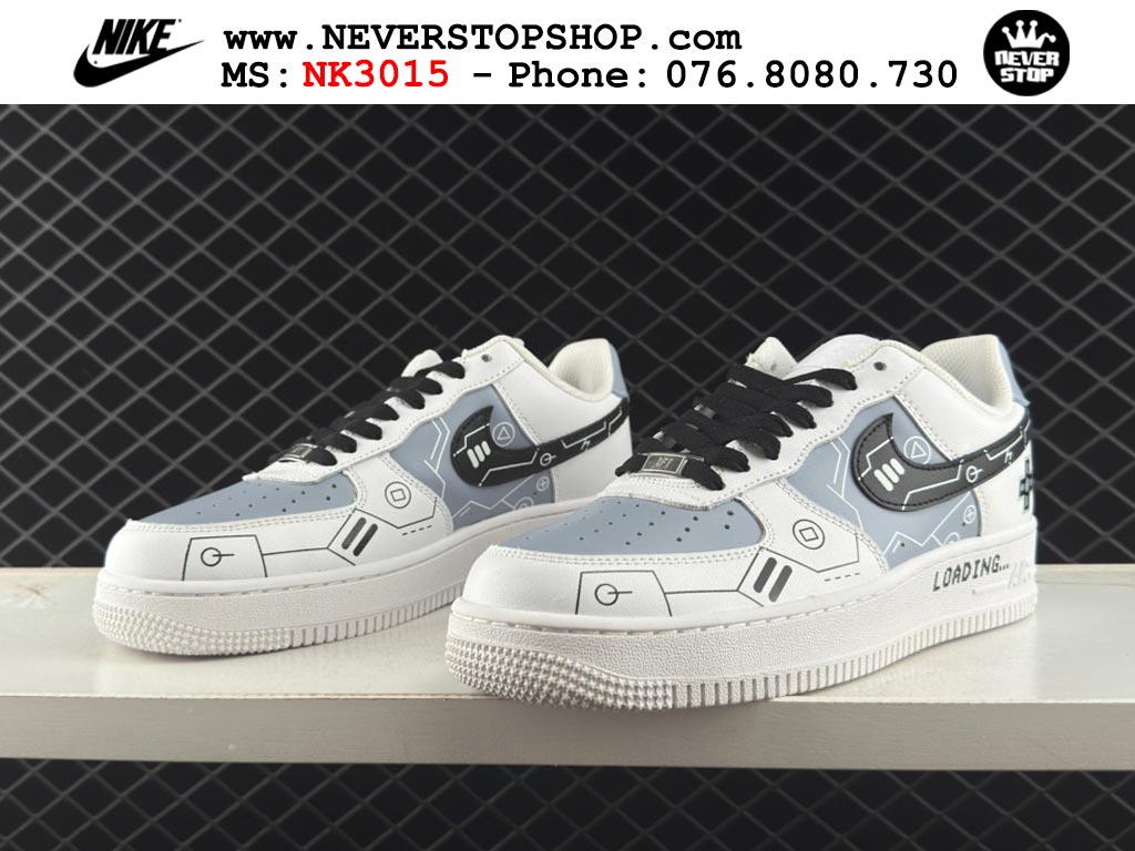 Giày Nike Air Force 1 AF1 Low Trắng Đen giá tốt hàng chuẩn chất lượng cao loại đẹp replica 1:1 real tại NeverStopShop.com HCM