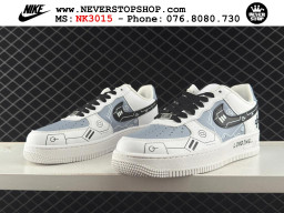 Giày Nike Air Force 1 AF1 Low Trắng Đen giá tốt hàng chuẩn chất lượng cao loại đẹp replica 1:1 real tại NeverStopShop.com HCM