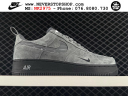 Giày Nike Air Force 1 AF1 Low Xám Đen giá tốt hàng chuẩn chất lượng cao loại đẹp replica 1:1 real tại NeverStopShop.com HCM