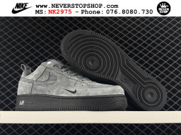 Giày Nike Air Force 1 AF1 Low Xám Đen giá tốt hàng chuẩn chất lượng cao loại đẹp replica 1:1 real tại NeverStopShop.com HCM