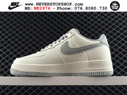 Giày Nike Air Force 1 AF1 Low Trắng Xám giá tốt hàng chuẩn chất lượng cao loại đẹp replica 1:1 real tại NeverStopShop.com HCM