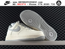 Giày Nike Air Force 1 AF1 Low Trắng Xám giá tốt hàng chuẩn chất lượng cao loại đẹp replica 1:1 real tại NeverStopShop.com HCM