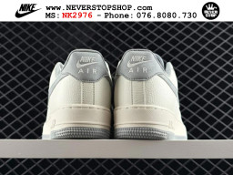 Giày Nike Air Force 1 AF1 Low Trắng Xám giá tốt hàng chuẩn chất lượng cao loại đẹp replica 1:1 real tại NeverStopShop.com HCM