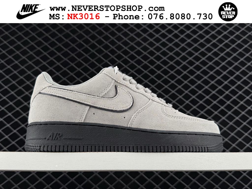 Giày Nike Air Force 1 AF1 Low Xám Đen giá tốt hàng chuẩn chất lượng cao loại đẹp replica 1:1 real tại NeverStopShop.com HCM